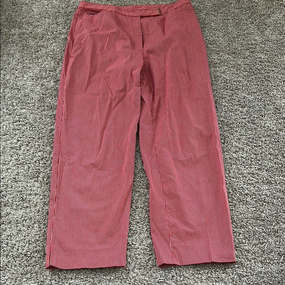 Vintage Y2K Lauren jeans Ralph Lauren size 12 loose red pants pockets women's